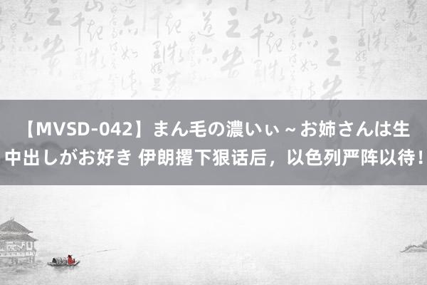 【MVSD-042】まん毛の濃いぃ～お姉さんは生中出しがお好き 伊朗撂下狠话后，以色列严阵以待！