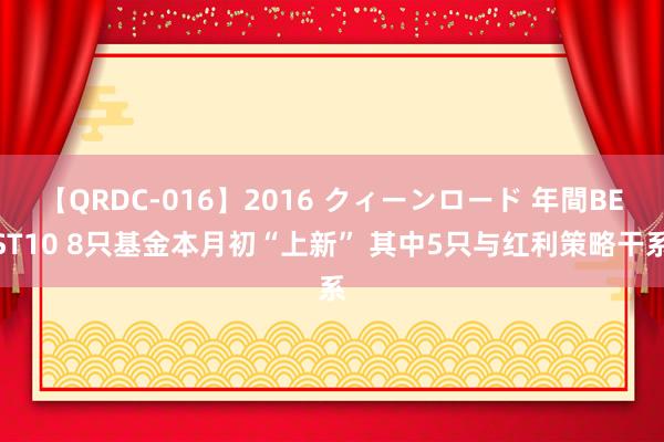 【QRDC-016】2016 クィーンロード 年間BEST10 8只基金本月初“上新” 其中5只与红利策略干系