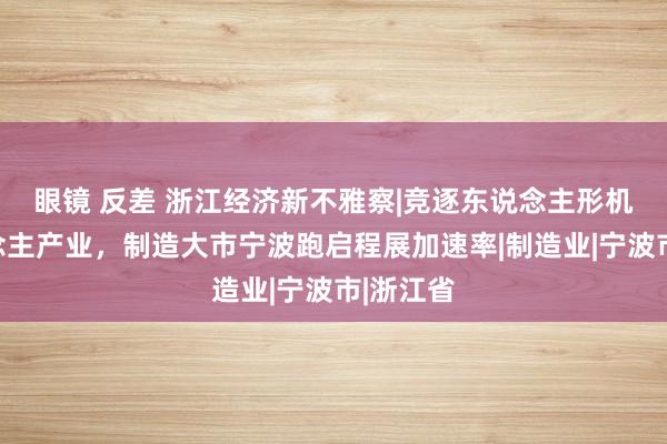 眼镜 反差 浙江经济新不雅察|竞逐东说念主形机器东说念主产业，制造大市宁波跑启程展加速率|制造业|宁波市|浙江省